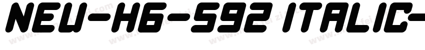 NEU-H6-S92 Italic字体转换